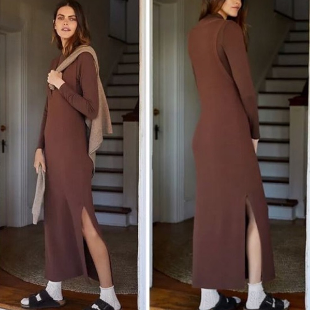 Anthropologie Daily Practice Slim V-Neck Dress